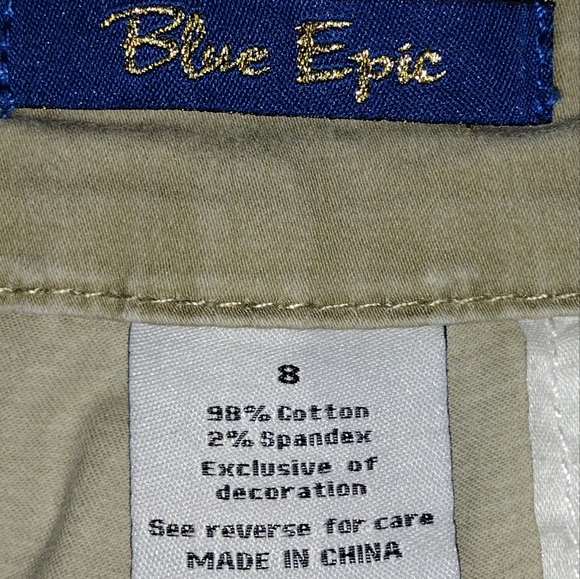Blue Epic Capris - Picture 2 of 7